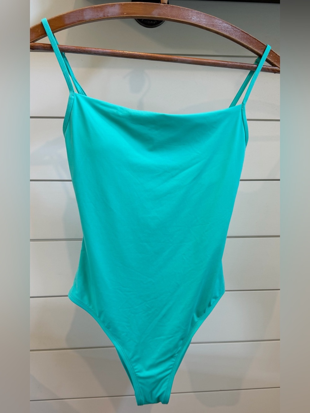 Eidon One Piece Solid Swimsuit Color Oceanside Sz S/P/CH